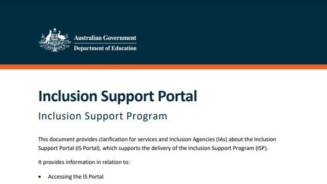 Revised FAQ Inclusion Support Portal