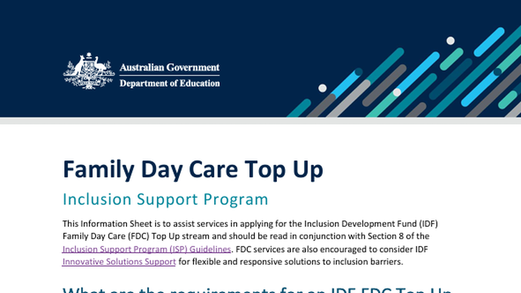 IDF FDC Top Up