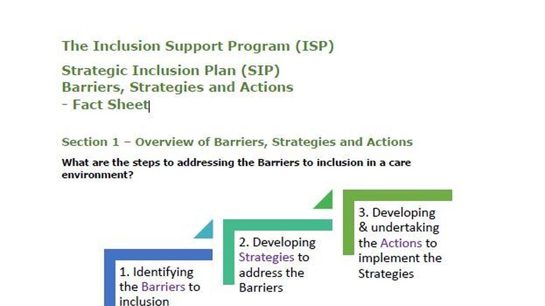 Strategic Inclusion Plan SIP